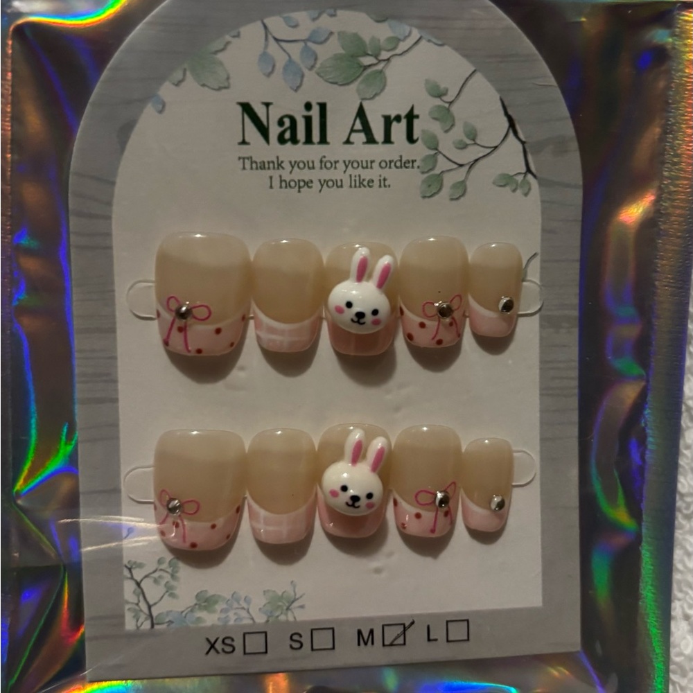 Cute Bunny Nail Art Set